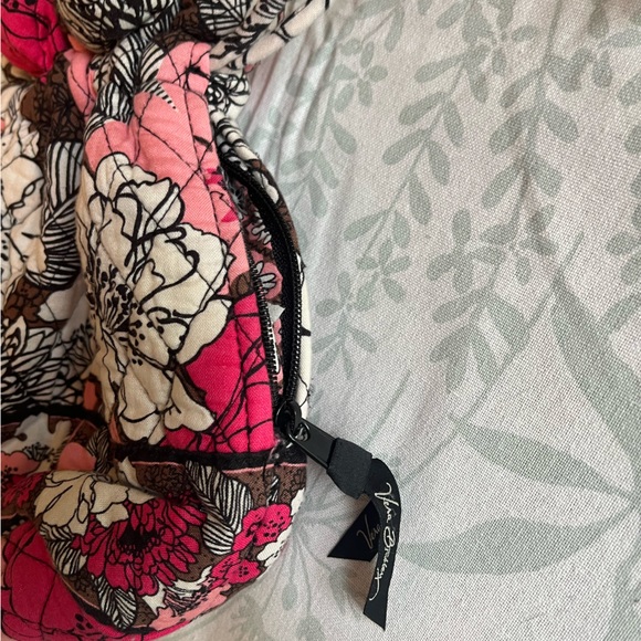 Vera Bradley Retired Mocha Rouge Glenna Small Drawstring Satchel Bag - Picture 8 of 14